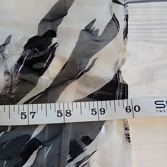 Cachwy Black and White Sleeveless Evening Gown Maxi Length Womens Size 12 - Picture 14 of 14